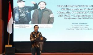 Wagub Kalsel Lepas Kontingen Kalsel Menuju FORNAS VIII NTB, Targetkan Tiga Besar