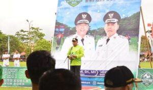 Bupati Batola Resmi Buka Turnamen Sepakbola Bupati Cup 2025