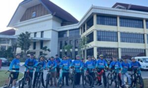 Haornas ke-42, Dispora Kalsel Gelar Gowes Bersama Komunitas Sepeda