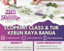 UPTD Kebun Raya Banua Gelar Ecoprint Class dan Tur Edukasi Bersama Perempuan Banua