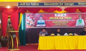 Bupati Heriyus dan Ketua DPRD Rumiadi Hadiri Muskab PBSI Murung Raya 2025