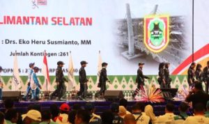 Kontingen Kalsel Hadiri Pembukaan Popnas dan Peparpenas 2025