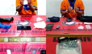 Polres Barut Tangkap Dua Pengedar Sabu, Amankan 53,10 Gram BB