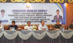 Kesbangpol Murung Raya Gelar Sosialisasi Pencegahan Penyalahgunaan Narkotika : Ketua DPRD Apresiasi Langkah di Ambil Kesbangpol