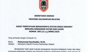 Status Siaga Darurat Karhutla Kalsel Resmi Dicabut