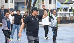 Usai Senam Pagi, Bupati Ajak ASN Barito Utara Tingkatkan Etos dan Disiplin Kerja