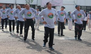 Senam Bersama Meriahkan HUT DWP Batola