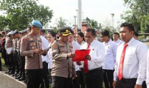 Pimpin Apel Pagi, Kapolres Murung Raya Cek Langsung Kehadiran Personel