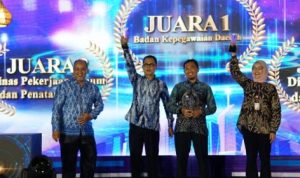 Lewat e-Lapor, BKD Kalsel Sabet Penghargaan Penanganan Aduan Terbaik