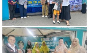 Lurah Pelambuan Kunjungi Stand UP2K TP PKK di Festival Pasar Wadai Ramadan 1447 H