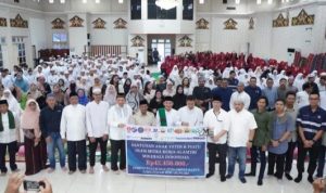 Bupati Murung Raya Bersama Wakil Bupati dan Ketua DPRD Hadiri Buka Puasa Bersama Santri dan Anak Yatim