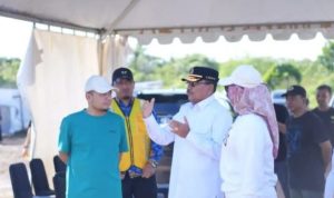 Supian HK Tinjau Proyek Gedung Baru KPUD Kalsel