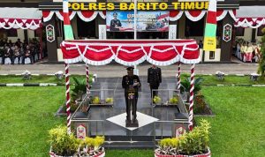 Kapolres Bartim Pimpin Upacara Hari Bhayangkara ke-80