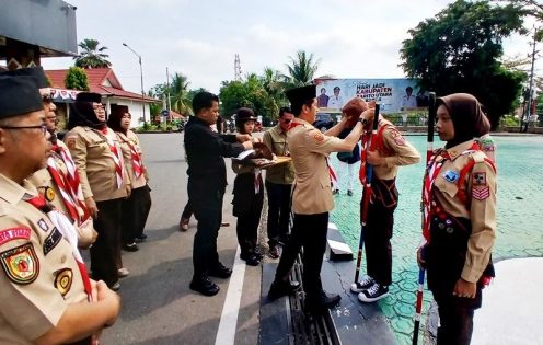 Pesan Bupati Shalahuddin untuk Kontingen Jamnas XII Barut