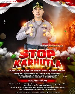 Kapolres Bartim Ajak Warga Hentikan Karhutla, Jaga Daerah dari Kabut Asap