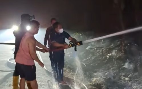Bupati Heriyus Pantau Langsung Karhutla di Tanah Siang, Utamakan Keselamatan Petugas