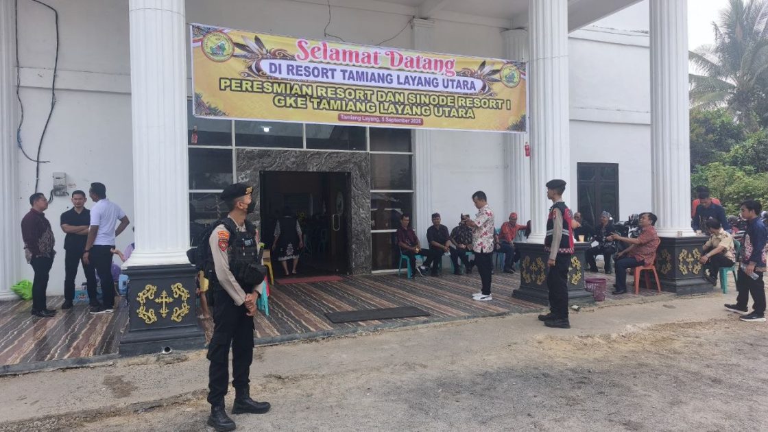 Polres Bartim Kawal Peresmian Resort GKE Tamiang Layang
