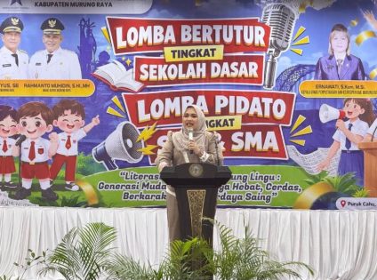 Dina Maulidah Bagikan Pengalaman Masa Kecil, Motivasi Peserta Lomba Bertutur dan Pidato