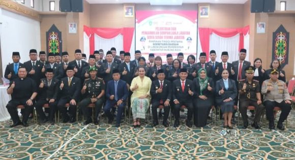 Bupati Murung Raya Minta Sekda Baru Tingkatkan Kinerja dan Profesionalisme